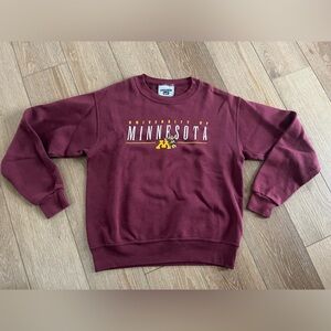Vintage Minnesota Gopher Maroon Crewneck Sweatshirt